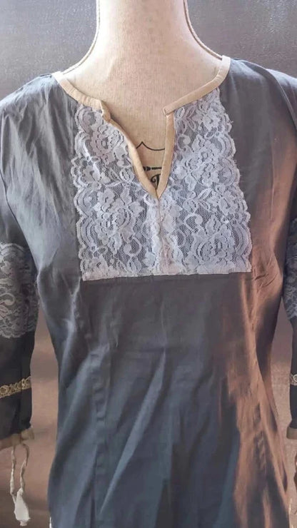 Superbe Tunique Almatrichi – Style Bohème Chic & Dentelle taille 42