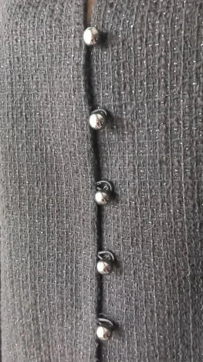 Blazer noir et fils argenté taille 44