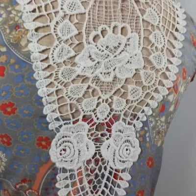 Robe Bohème Jacqueline Riu - Imprimé Paisley & Dos Dentelle - Taille 36