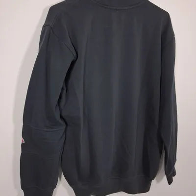 Sweat Ellesse Vintage Logo Brodé – Style Streetwear Retro – Noir Délavé – Taille S