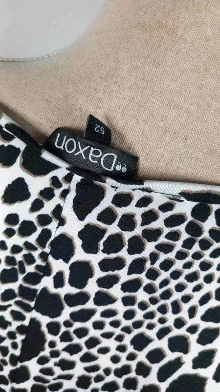 Robe Fluide Imprimé Animalier - DAXON - Taille 52/54/56