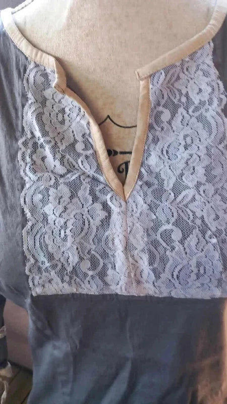 Superbe Tunique Almatrichi – Style Bohème Chic & Dentelle taille 42