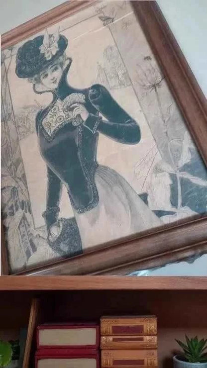 Vintage print – Old illustration from a newspaper
