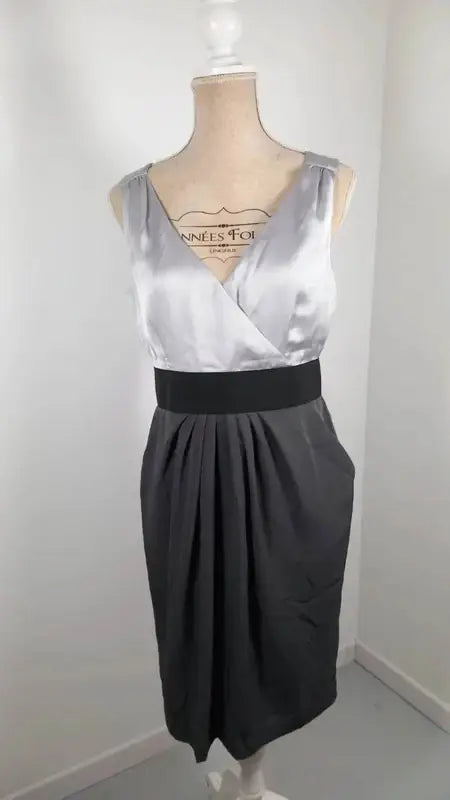 H&M Satin Dress Size 40 - New - Wrap Cut & Pockets