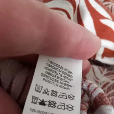 Petit Haut Fluide Primark - Taille 42 (XL) - Imprimé Tropical Terracotta & Blanc