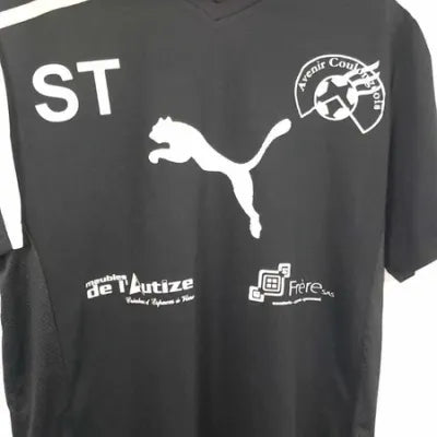 Maillot de Sport PUMA Noir & Blanc Édition "Avenir Coulongois" Taille L