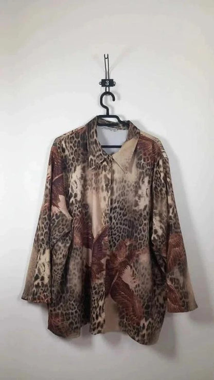 Chemise / Surchemise Vintage Leopard & Aigle – Quarante Quatre Soixante – T. 54