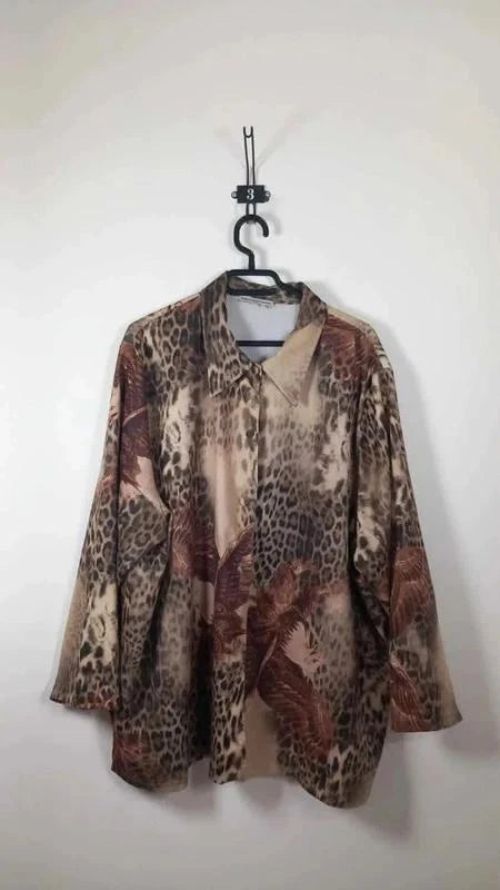 Chemise / Surchemise Vintage Leopard & Aigle – Quarante Quatre Soixante – T. 54