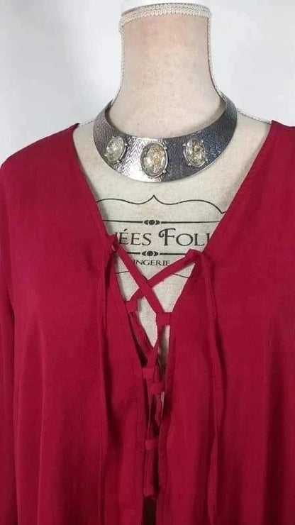 Robe tunique bordeaux missguided neuve t.52