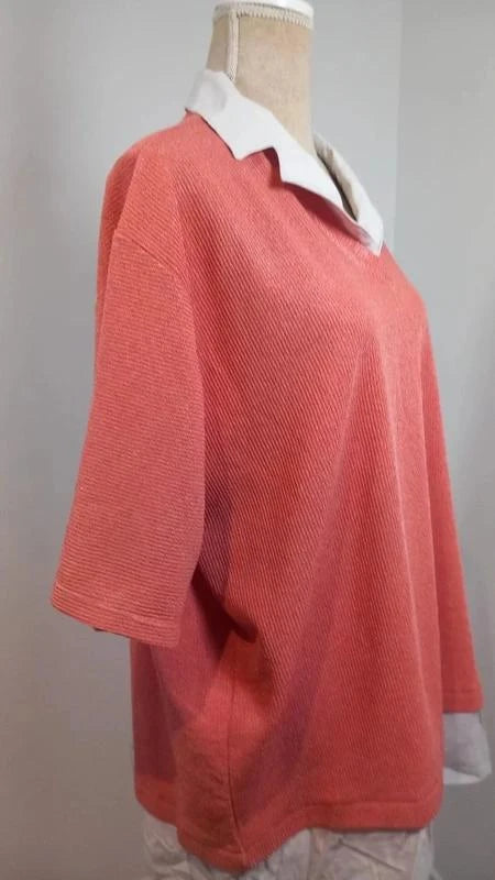 Pull chemise 2-en-1 Size Up - NEUF (sans étiquette) - T. 58/60