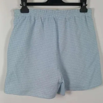 Sky blue and white gingham skort – Kiabi – Size S