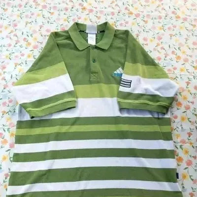 Polo Adidas Vintage – Vert Prairie – Taille 5 (L/XL)