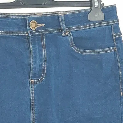 Jupe Droite en Jean Tissaia Basics Bleu Brut – Taille 38
