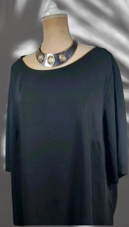 Belle longue tunique noire marque H&M taille 54