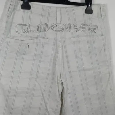 Quiksilver "Relaxed Fit" Plaid Shorts – Size M