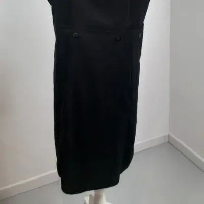 Black Tanais Pinafore Dress - Chic & Timeless - New - Size 44