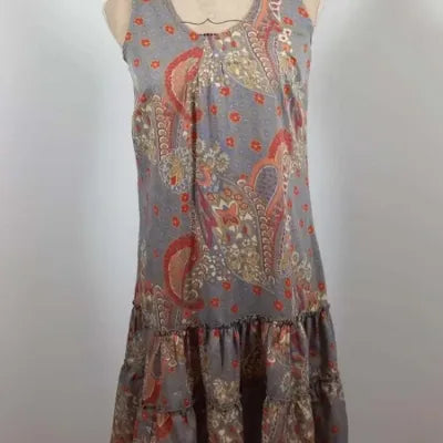 Robe Bohème Jacqueline Riu - Imprimé Paisley & Dos Dentelle - Taille 36