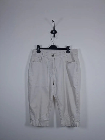 Pantacourt Casual M&S Écru / Crème – Taille 44