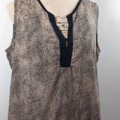 Tunique Longue Jacqueline Riu – Imprimé Animalier Chic – Taille 44 – TBE