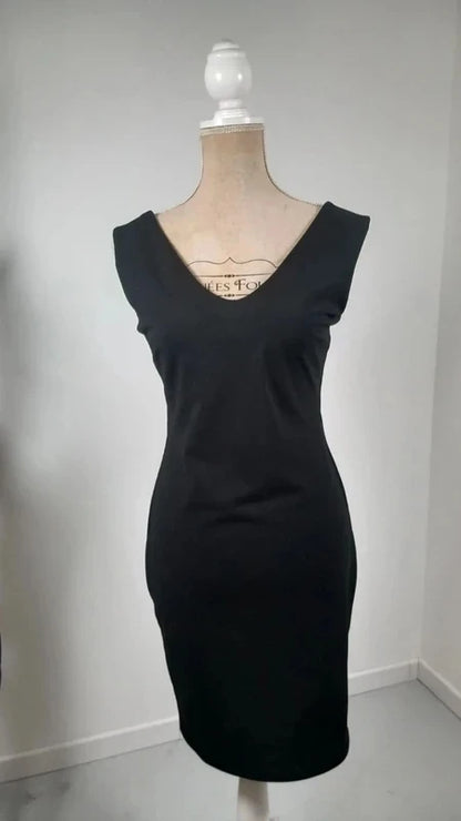 Robe Noire Ajustée KOTON - Taille L (40) - NEUVE sans Étiquette - Chic & Busines
