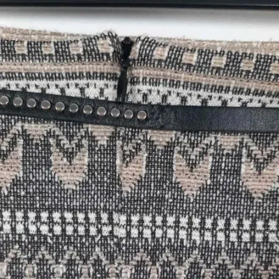 Jupe Droite Jacquard Armand Thierry – Tons Beige/Gris – T.38