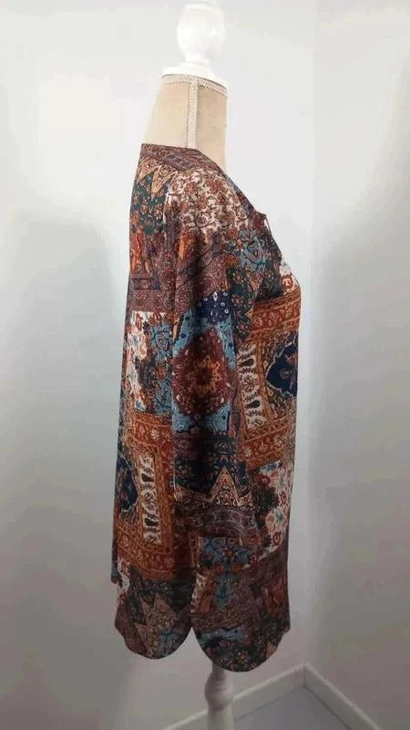 Tunique Bohème Camaïeu L - Motifs Ethniques & Détails Lacets