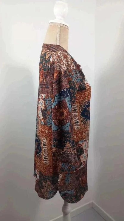 Tunique Bohème Camaïeu L - Motifs Ethniques & Détails Lacets