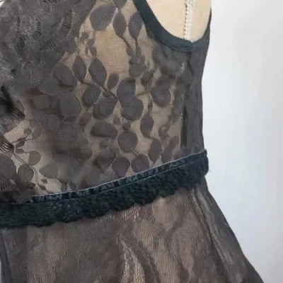 Gilet Sans Manches Dentelle Noire Street One - Taille 38 (M)- Style Romantique