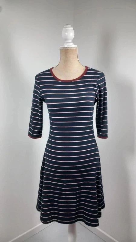 KIABI Blue and Red Sailor Dress – Size S