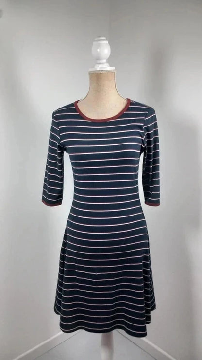 KIABI Blue and Red Sailor Dress – Size S