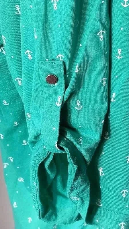 Tunique verte motif ancre taille 54/56