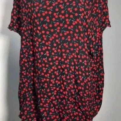 H&M Cherry Print Tunic - Plus Size 54 - Feminine Style