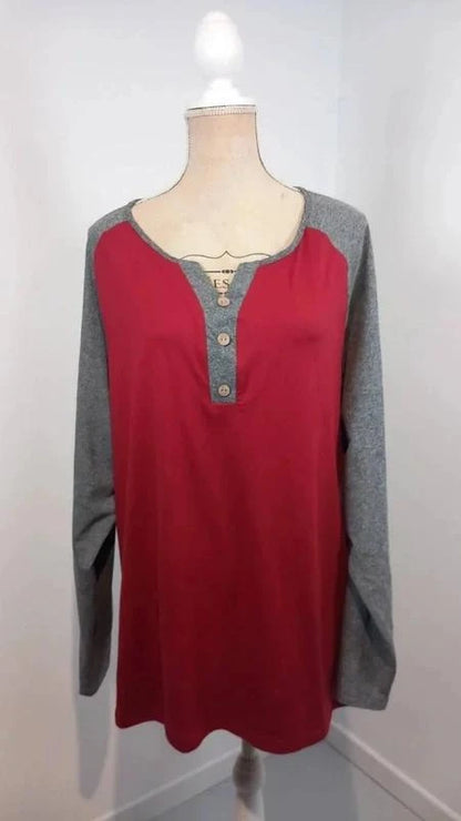 Tunique Neuve 5XL (54/56) - Manches Raglan Bicolore - Style Décontracté