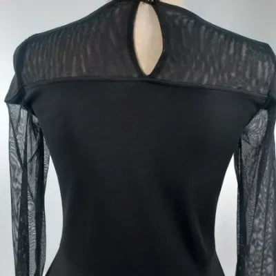Robe Noire de Soirée Tanais - Détails Dentelle & Transparence - Neuve - Taille 3
