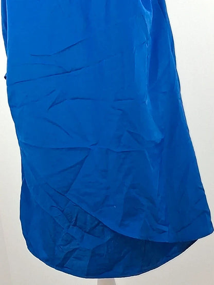 Superb flowy dress in a bright and intense royal blue from the MNG range