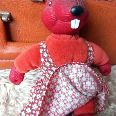 Figurine Écureuil Vintage Berchet – Copains de la Forêt – Jouet Rétro Collector