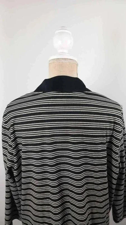 Pull Marinière Chic à Détails Dorés – NEUF – Taille 6 (Grande Taille 48/50)