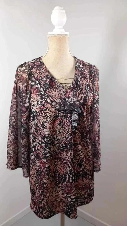 Tunique Voile Jacqueline Riu - Imprimé Python/Abstrait - Taille 4 (44/46)