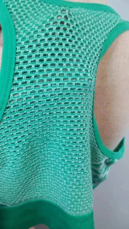Brassière sport grand maintien 6xl neuve - motif léopard vert fluo