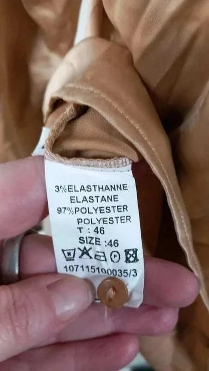Chemise satinée beige dorée marque Burton taille 46
