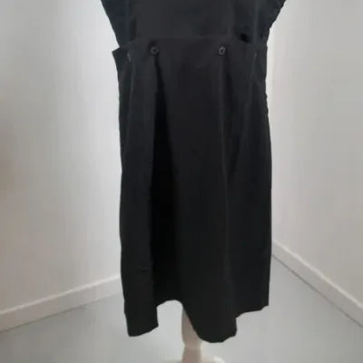 Black Tanais Pinafore Dress - Chic & Timeless - New - Size 44