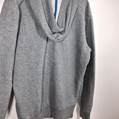 Sweat Zippé Capuche PUMA Camouflage Bleu – Style Streetwear Sport – Gris Chiné – Taille M