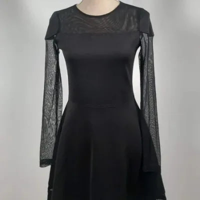 Robe Noire de Soirée Tanais - Détails Dentelle & Transparence - Neuve - Taille 3