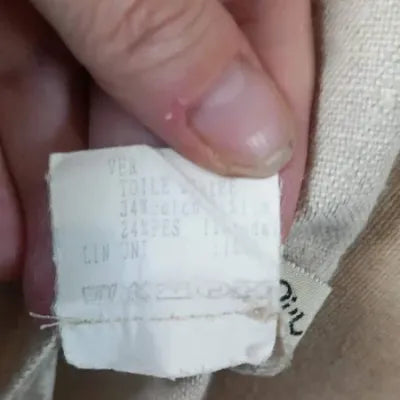 Robe 100% LIN Jacqueline Riu – Beige & Écru Taille 2 (38/40)