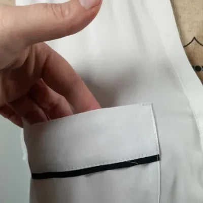 Blouse Sans Manches Blanche Primark Neuf T42 – Top Fluide Style Officier