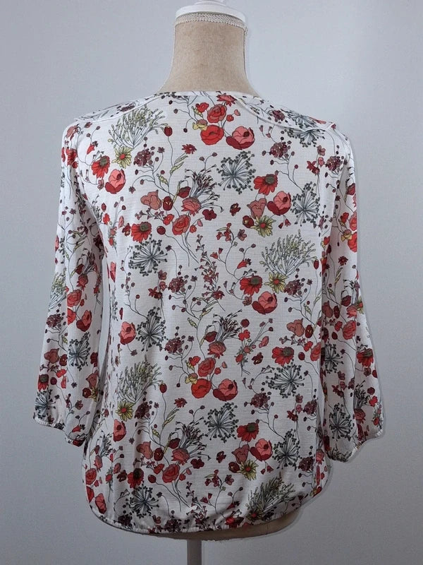 Blouse fluide fleurie Bréal – Excellent état – Taille 38