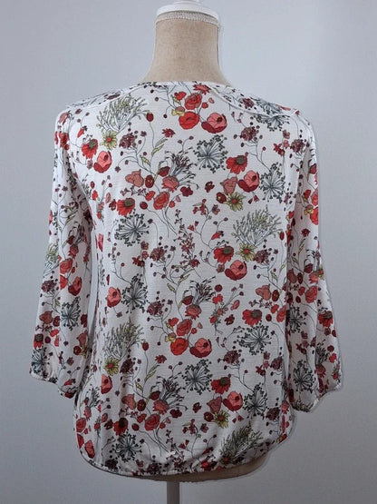 Blouse fluide fleurie Bréal – Excellent état – Taille 38