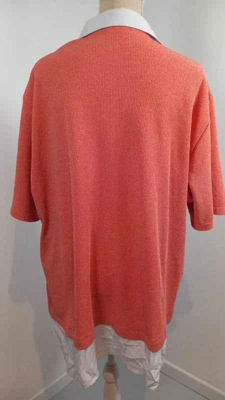 Pull chemise 2-en-1 Size Up - NEUF (sans étiquette) - T. 58/60