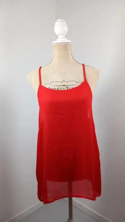 Red Fluid Basic Collection Cami Top - Size L - New