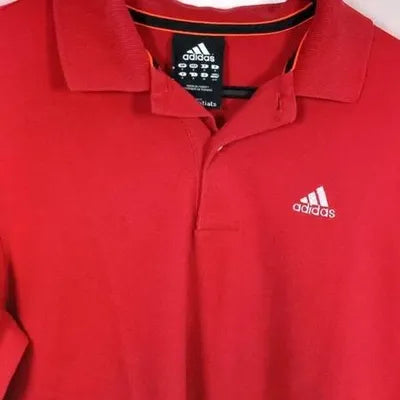Polo Adidas Climalite Cotton Rouge – Taille S